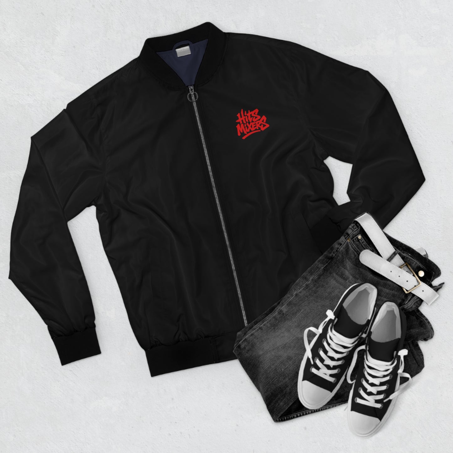 Bomber Jacket — 'Hits Mixers' Graphic