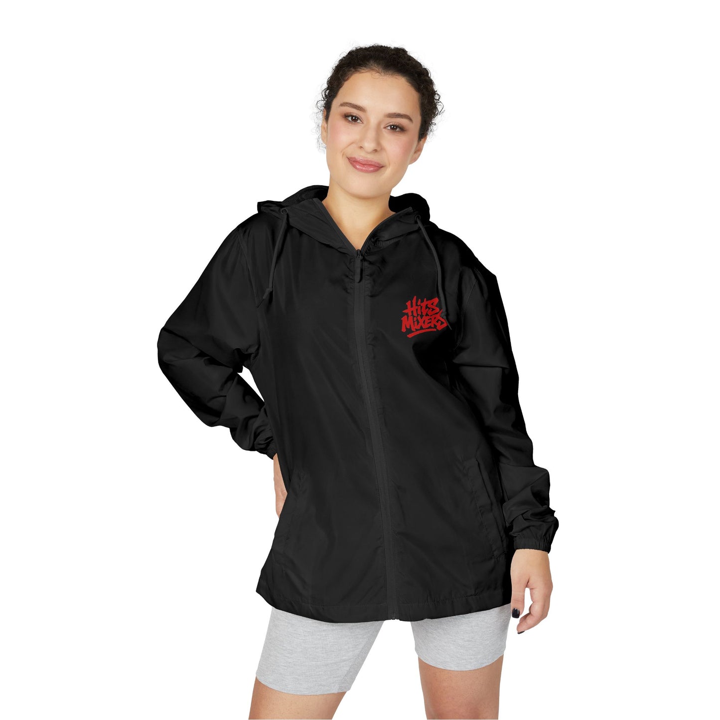 Windbreaker Jacket — 'Hits Mixers' Chest Graphic