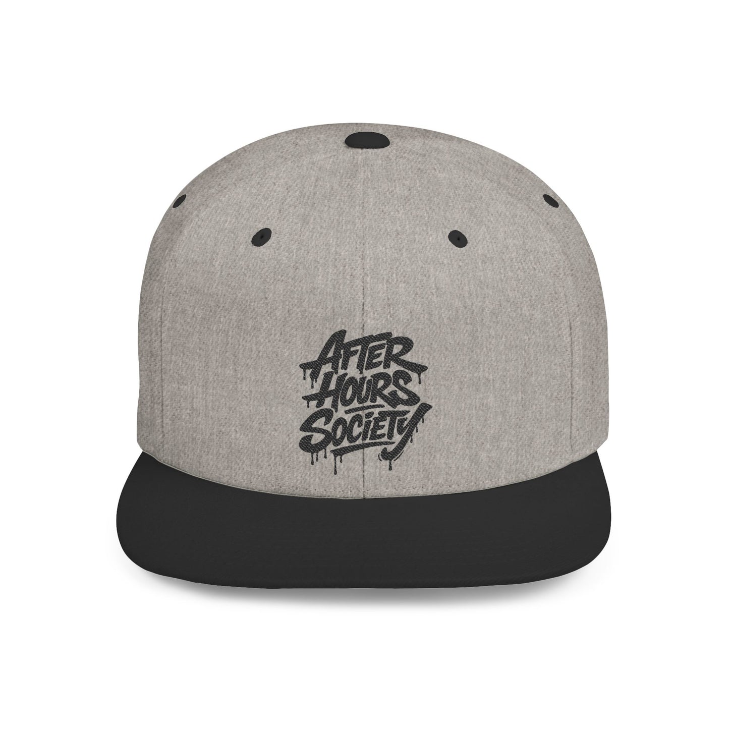 After Hours Society Flat Bill Snapback Hat — Graffiti Streetwear Cap