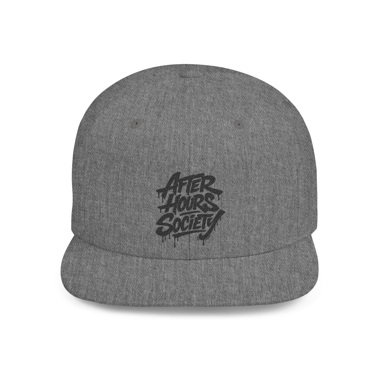 After Hours Society Flat Bill Snapback Hat — Graffiti Streetwear Cap