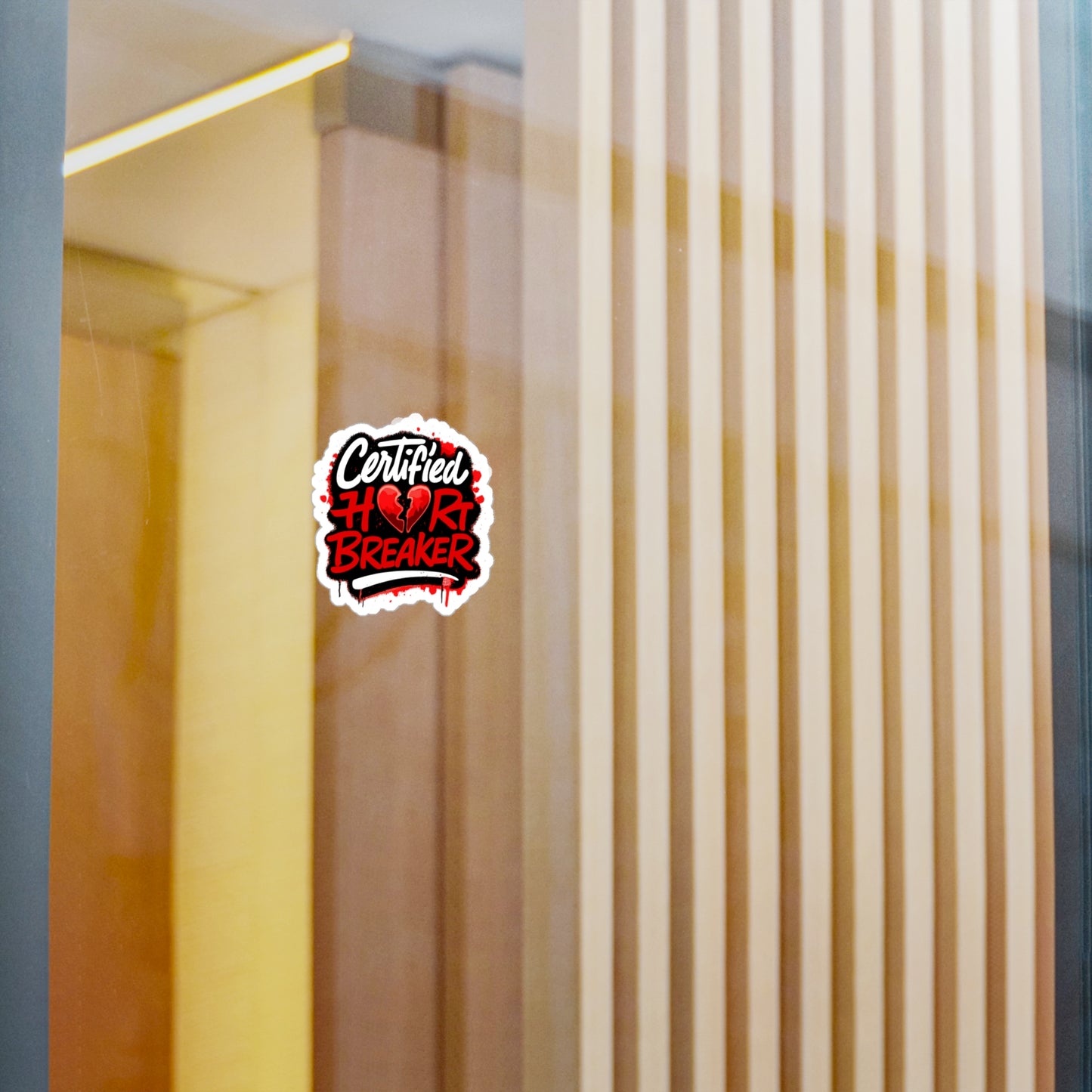 Certified Heartbreaker Kiss-Cut Vinyl Sticker
