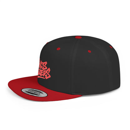 Snapback Hat — 'HITS MIXERS' Graffiti Flat-Bill Cap