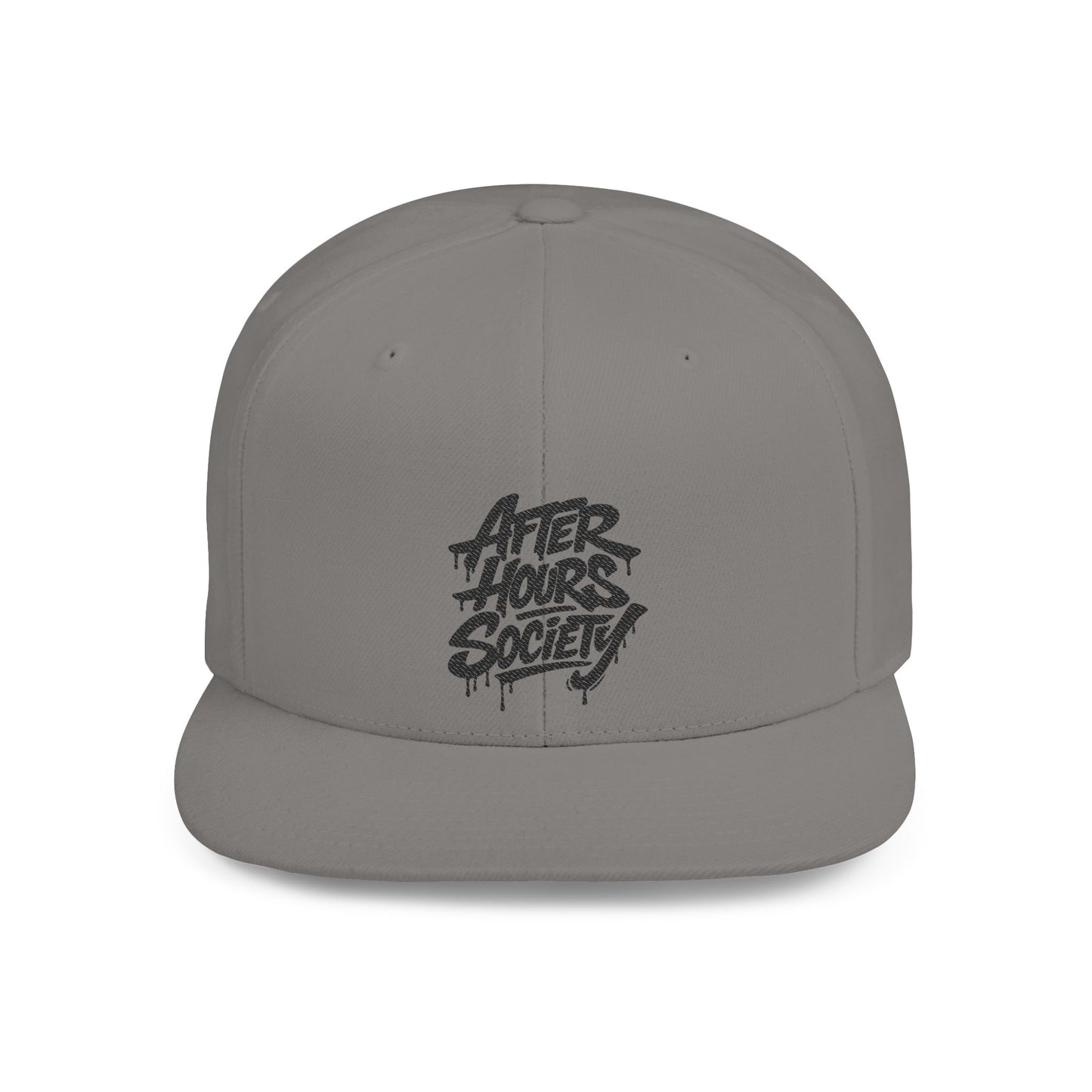 After Hours Society Flat Bill Snapback Hat — Graffiti Streetwear Cap