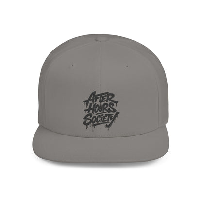 After Hours Society Flat Bill Snapback Hat — Graffiti Streetwear Cap