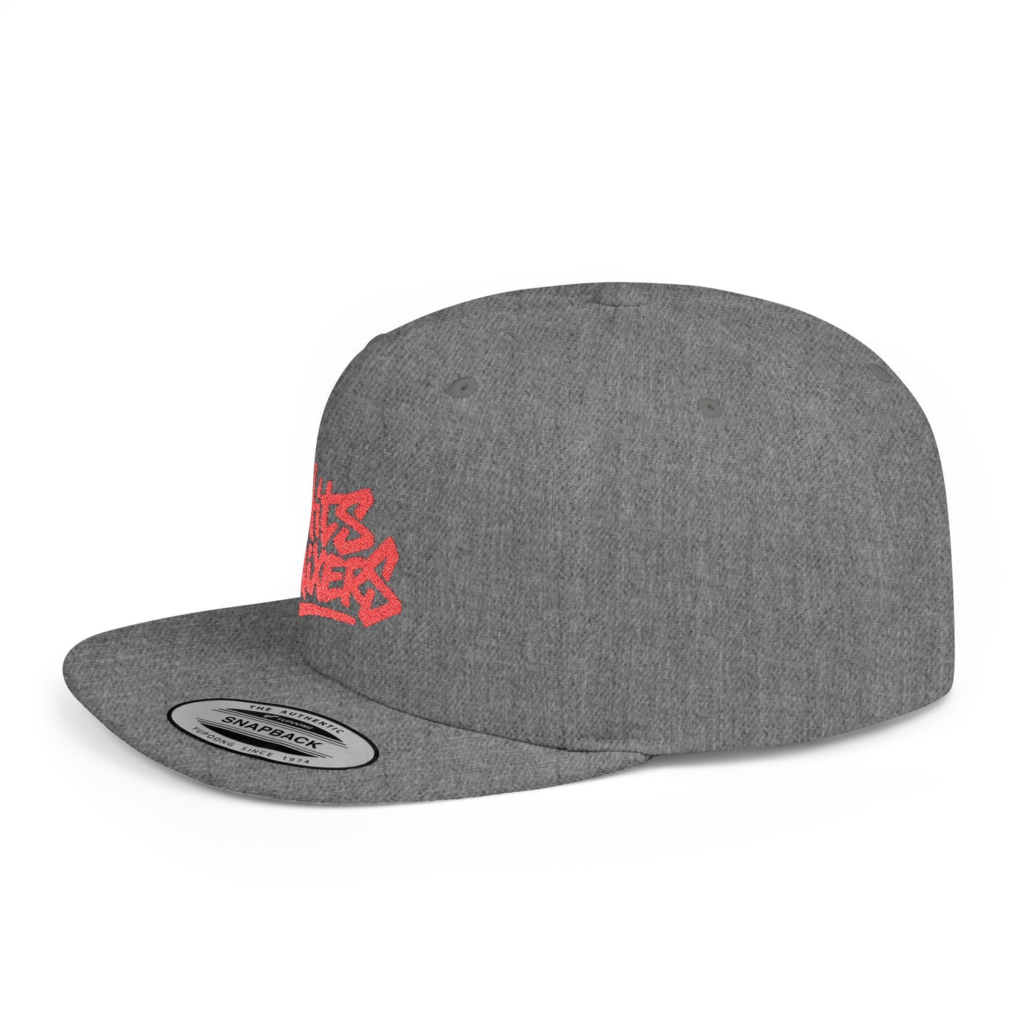 Snapback Hat — 'HITS MIXERS' Graffiti Flat-Bill Cap