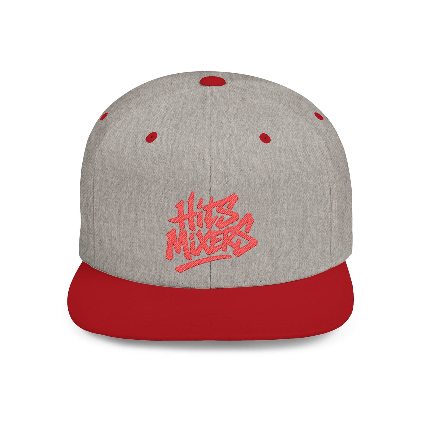 Snapback Hat — 'HITS MIXERS' Graffiti Flat-Bill Cap