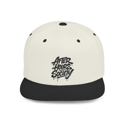 After Hours Society Flat Bill Snapback Hat — Graffiti Streetwear Cap