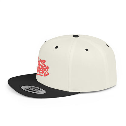 Snapback Hat — 'HITS MIXERS' Graffiti Flat-Bill Cap