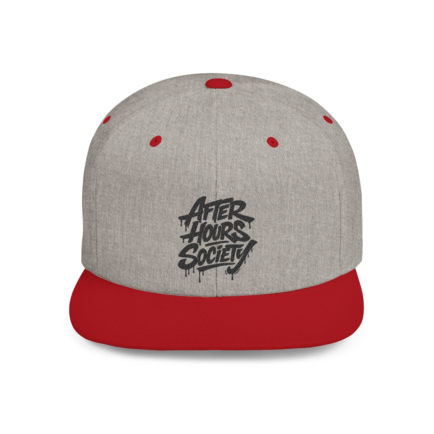 After Hours Society Flat Bill Snapback Hat — Graffiti Streetwear Cap