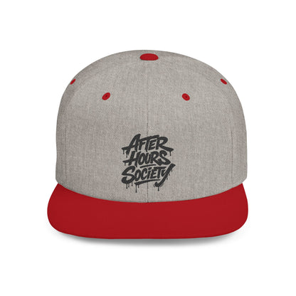 After Hours Society Flat Bill Snapback Hat — Graffiti Streetwear Cap