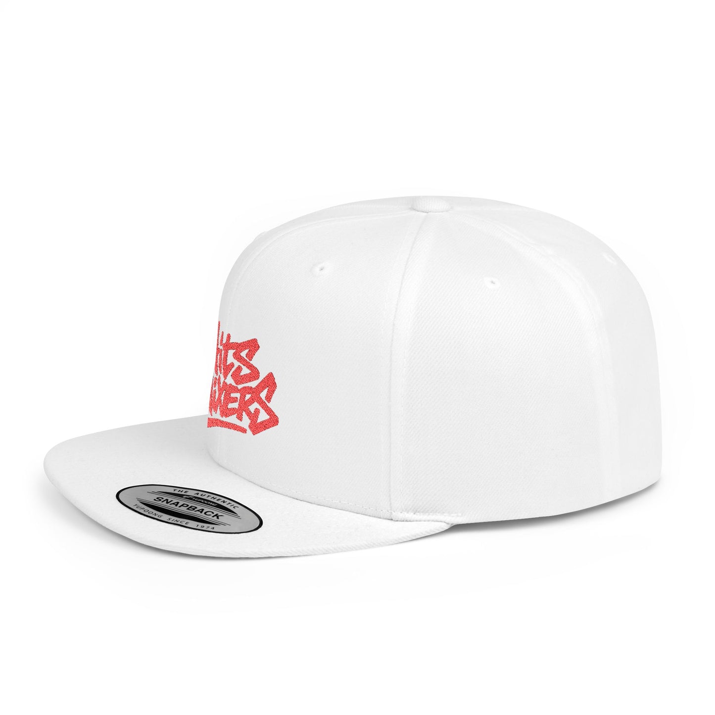 Snapback Hat — 'HITS MIXERS' Graffiti Flat-Bill Cap