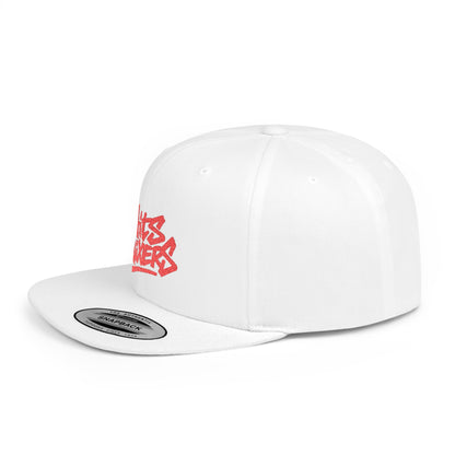 Snapback Hat — 'HITS MIXERS' Graffiti Flat-Bill Cap