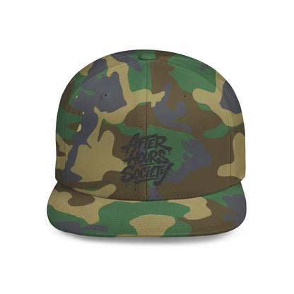 After Hours Society Flat Bill Snapback Hat — Graffiti Streetwear Cap