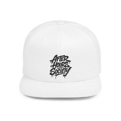 After Hours Society Flat Bill Snapback Hat — Graffiti Streetwear Cap